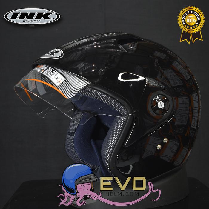 Gambar INK CX 390 SOLID - FIRE RED - BLACK GLOSS, L dari eVo Helm undefined Tokopedia