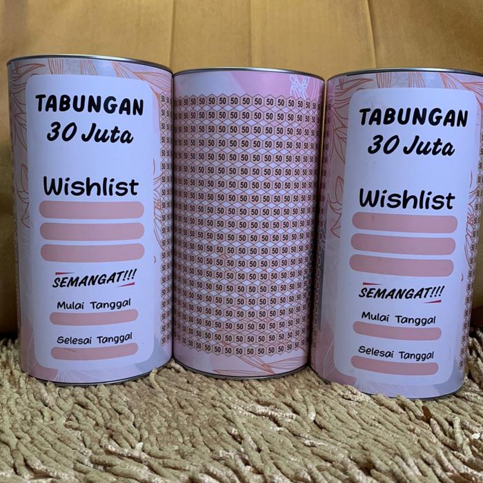 Gambar CELENGAN KALENG TARGET 30 JUTA, 50 JUTA, 100JUTA BUKA TUTUP SIZE JUMBO - 30JTPERMANEN dari citra electronic01 undefined Tokopedia