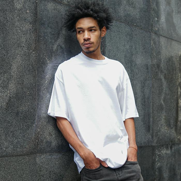 Gambar KAOS POLOS OVERSIZE PREMIUM / KAOS OVERSIZED / KAOS OVERSIZE - OVZ PUTIH, S dari wellbasic undefined Tokopedia