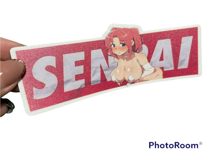 Gambar senpai sticker anime girl jdm style - 3 dari 28shopstickersticker undefined Tokopedia