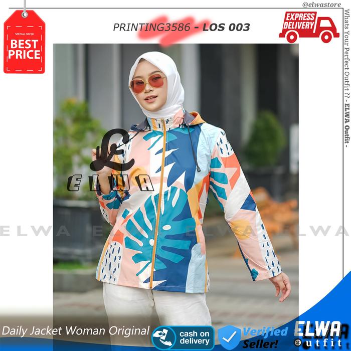 Jual LOS003 JAKET PRINTING 3586 3d Jaket Parasut model Parka