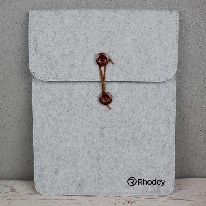 Gambar Sleeve Case Rhodey Felt Button Style Laptop Ultrabook 13 Inch - light gray dari Rhodey Official Store undefined Tokopedia