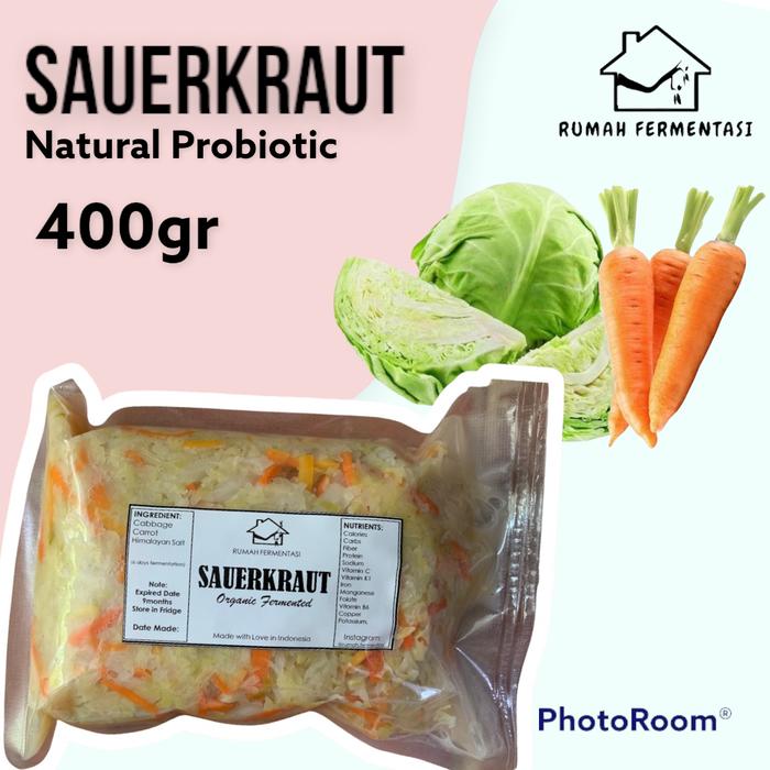 Gambar 400gr Sauerkraut Mix Refill Pack (Raw Unpasteurized) | by Rumah Fermentasi dari RumahFermentasi undefined Tokopedia