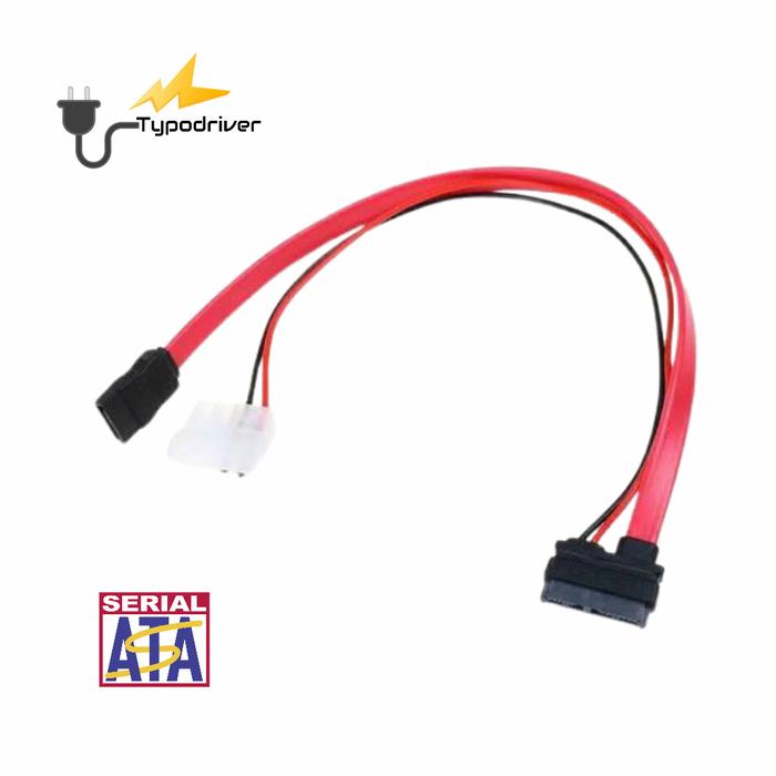Gambar Kabel Adapter SATA Combo 13 Pin (7+6 Pin) Power Molex IDE dari Typodriver undefined Tokopedia