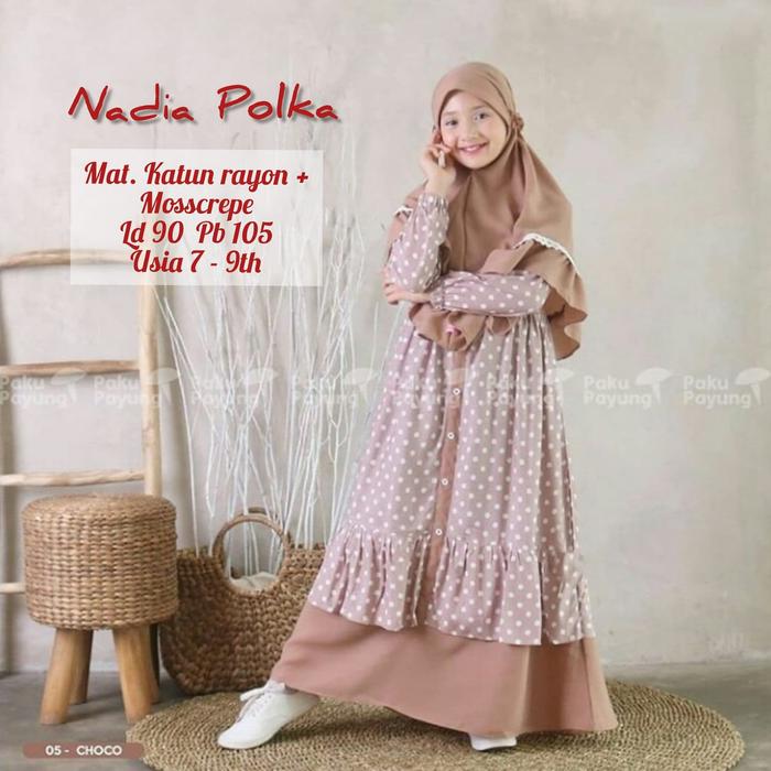 Gambar Baju gamis anak perempuan 7 tahun motif murah terlaris terbaru - choco, all size dari Mister big store undefined Tokopedia