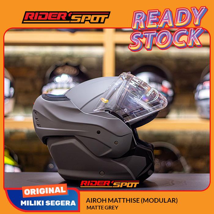 Jual Helm Motor Airoh Mathisse Matte Grey Modular Helmet Bluetooth Ready -  Jakarta Utara - Riderspot | Tokopedia