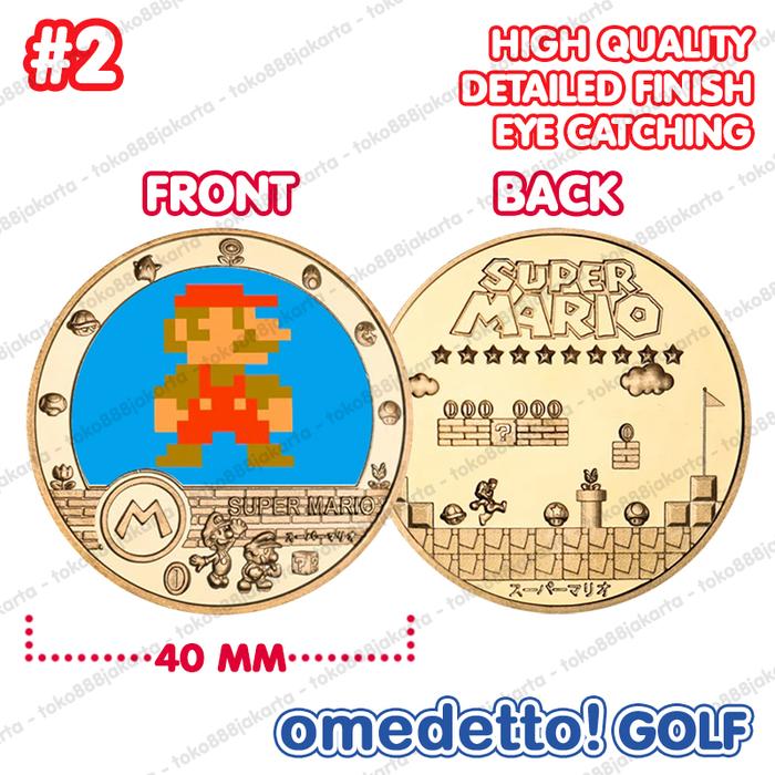 Gambar SUPER MARIO MAGNETIC GOLF BALL MARKER WITH MAGNET HAT CLIP OMEDETTO - NO. 2 dari TOKO 888 JAKARTA undefined Tokopedia