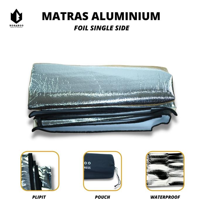 Gambar Matras Foil Size 200x100 cm - Matras Alumunium Camping - Alas Tenda - Putih dari dzakiroutdoor undefined Tokopedia