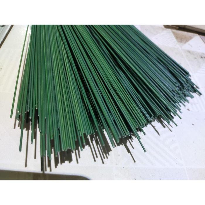 Gambar Kawat bunga No.16/ kawat flower/ tangkai bunga/ Pcs - Hijau Daun, No.16 / Biji dari toko nay_nay undefined Tokopedia