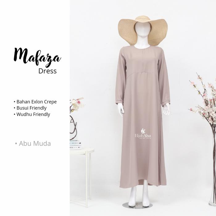 Jual Hijab Alsa Gamis Mafaza Gamis Polos Gamis Syar'i Uk M/L