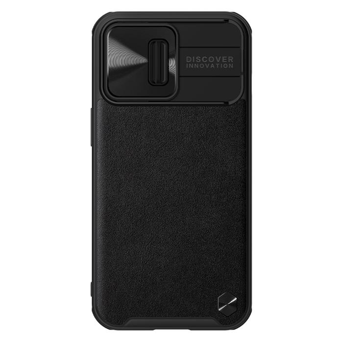Gambar iPhone 13 Pro CamShield Leather Case HardCase SoftCase Original - Black dari Ba-Wang undefined Tokopedia