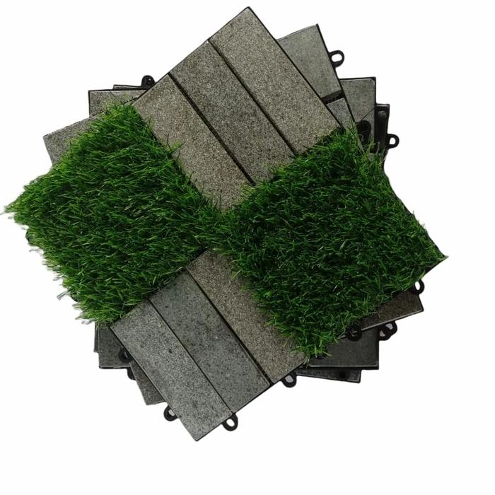 Tille Rumput Jual Decking Tile Stone Motif ZIGZAG mix Rumput Lantai Batu Alam ...