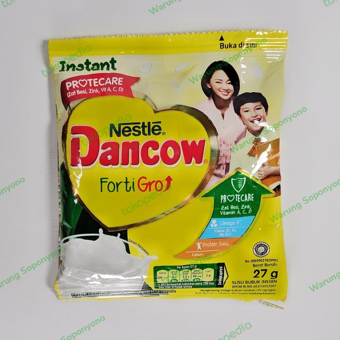Gambar Dancow FortiGro Vanila 27 gr dari Warung Soponyono undefined Tokopedia