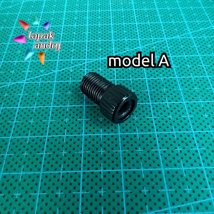 Gambar Adaptor Pentil Sepeda Presta to Schrader Valve Adapter Bahan Alloy - A Hitam dari LapakAndry undefined Tokopedia