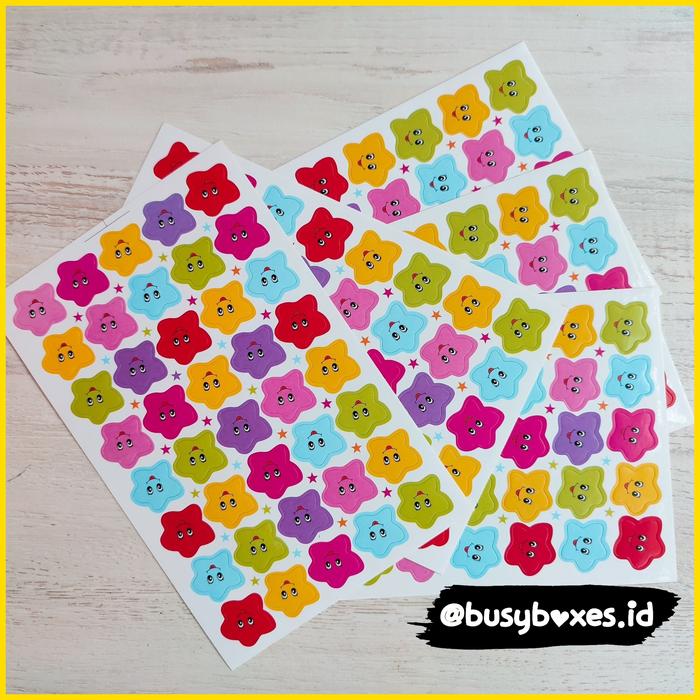 Gambar [busyboxes.id] sticker rewards bentuk bintang mainan edukasi dari busyboxes undefined Tokopedia