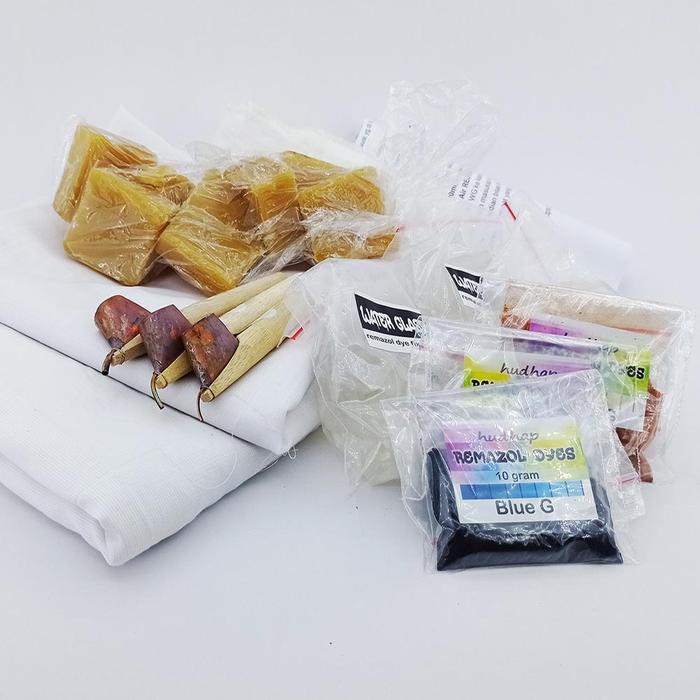 Gambar Paket alat membatik super komplet Alat dan bahan batik siap pakai - Dasar, 1 meter dari Hudhap Painting undefined Tokopedia