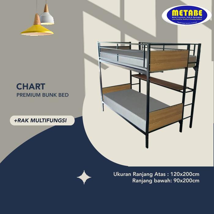 Gambar Metabe Ranjang 2 Susun Storybed Type Chart Seriess - Pakai Kasur dari Metabe Store undefined Tokopedia
