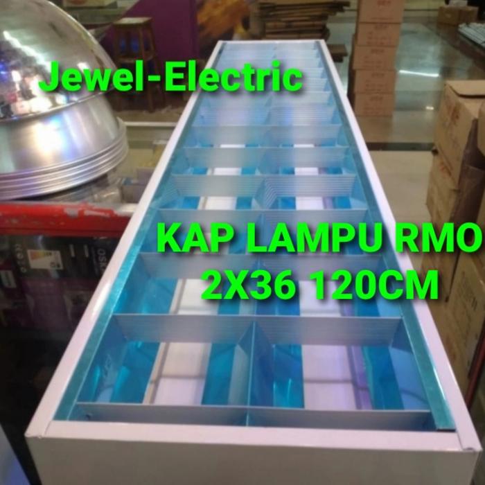 Jual Kap Lampu RMO 2X36/RM Outbow 2x16 Housing TL Neon LED 120CM Tempel ...