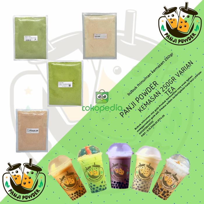 Gambar bubuk minuman powder rasa tea 250gr serbuk minuman rasa tea powder - Milk tea, 250gr dari Panji Powder undefined Tokopedia