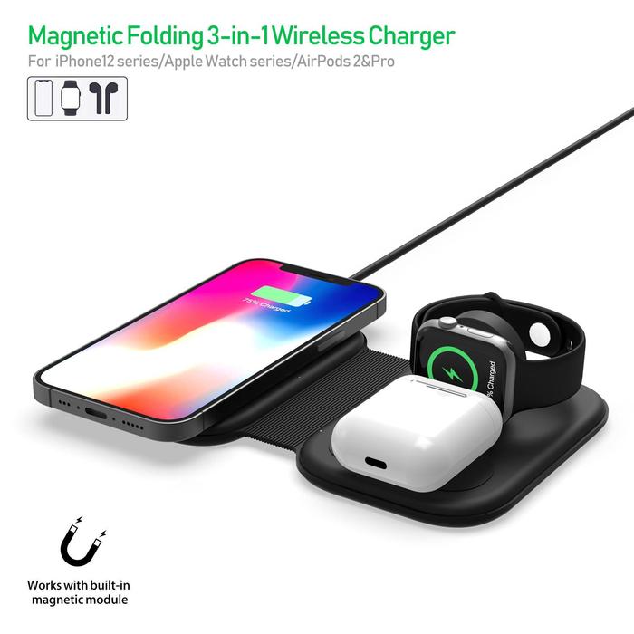 ELAVO Travel Wireless Charger iphone 12 