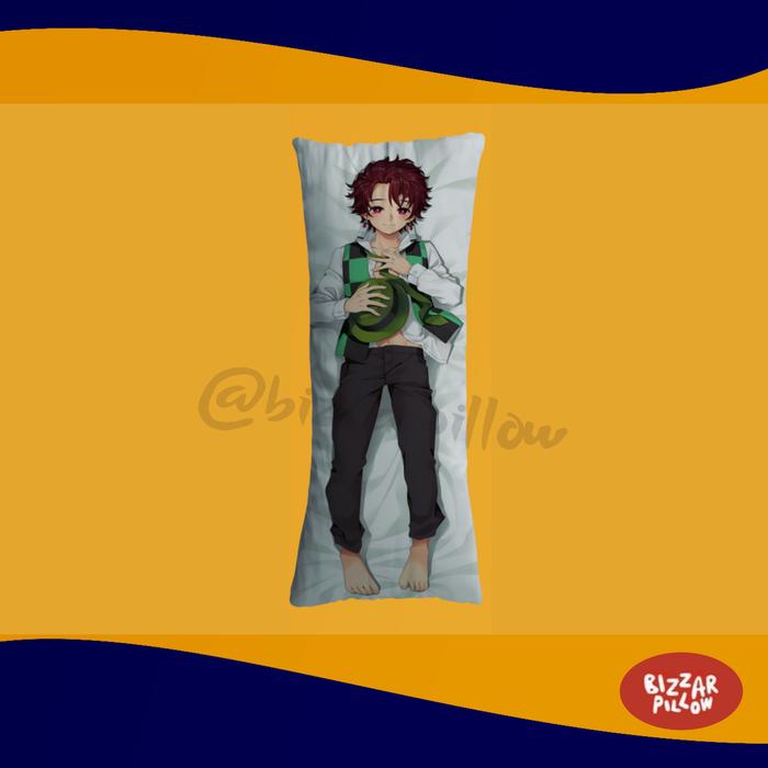 Gambar Bantal Anime Dakimakura Custom - Tanjiro dari Bizzarpillow undefined Tokopedia