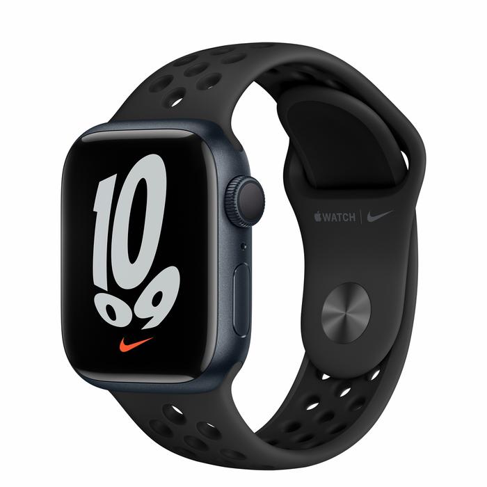 Gambar Apple Watch Series 7 Alumunium Sport Band | Nike Series - Black, 41MM dari Digionestore undefined Tokopedia