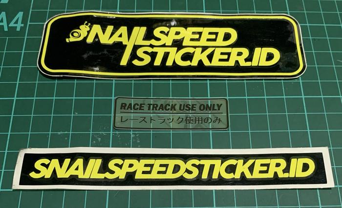 Jual Sticker printing transparan uv Race Track Use Only japan HRC 6x2cm ...