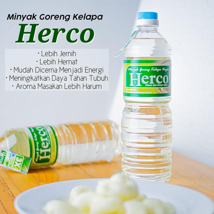 Gambar Minyak Kelapa Murni 1 liter | Minyak Herco | Minyak Goreng dari SooRaa11 undefined Tokopedia