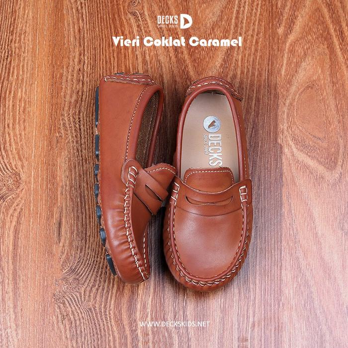 Gambar DK Vieri Sepatu Selop Slip On Loafers Boat Anak SD SMP Laki-laki Cowok - Cokelat Muda, 32 dari Griya Fashion Nusantara undefined Tokopedia