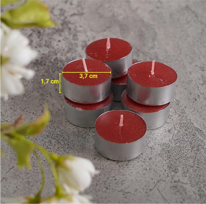 Gambar Lilin Citronella / Aromaterapi / Anti Nyamuk / Tealight 6 Jam - Merah dari Vivan.Accesories undefined Tokopedia