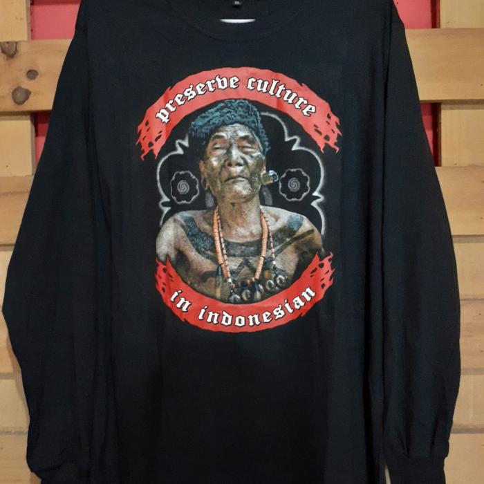 Gambar KAOS TATO CULTURE INDONESIA Pria wanita - Lengan Panjang2, XL dari APPAREL CLOTH DNX undefined Tokopedia