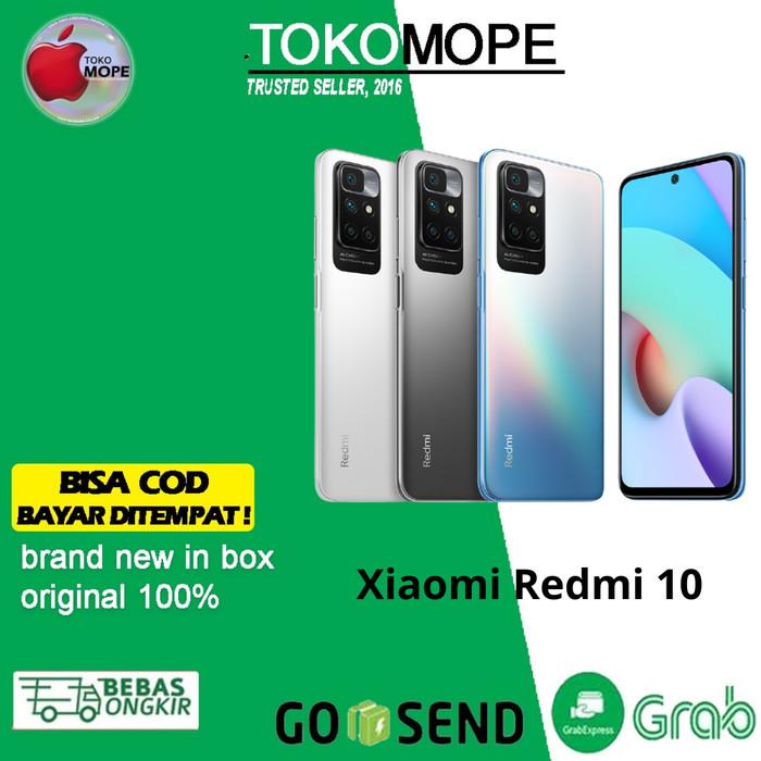 Gambar Xiaomi Redmi 10 2022 4/64GB 6/128GB Garansi Resmi 1 tahun - Gray, 4/64GB dari Tokomope undefined Tokopedia