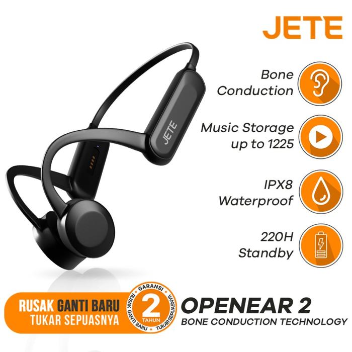 Jual Earphone Headset Bluetooth Sport IPX8 JETE Open Ear