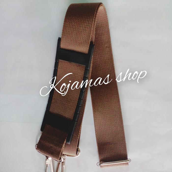 Gambar tali selempang tas laptop kait nikel - coklat muda, BLACKEND/HITAM dari Kojamas undefined Tokopedia