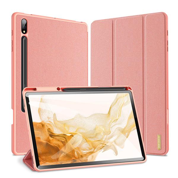 Gambar Case Samsung Galaxy Tab S8 Plus 2022 Flip Cover Dux Ducis Original - Merah Muda dari toko besar accessories undefined Tokopedia