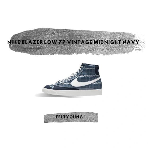 Jual Nike Blazer Mid 77 Vintage Midnight Navy Original Resmi 42