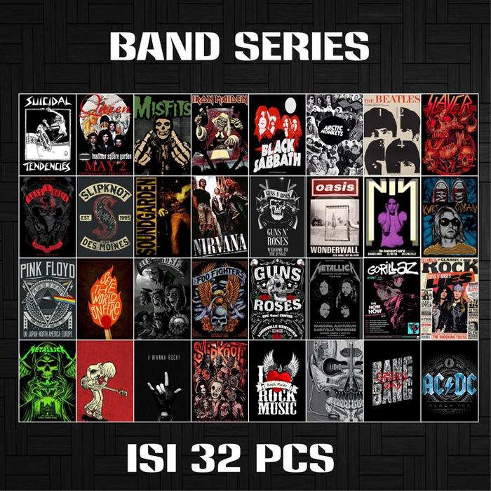 Gambar (32PCS) Ukuran A4/A5 Poster Band Aesthetic wall, aesthetic collage kit - BAND3, A5 dari RAYYAN STIKER undefined Tokopedia