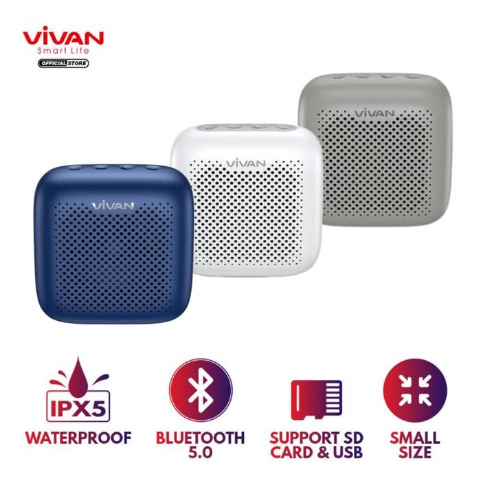 Gambar Vivan VS1 Outdoor Bluetooth Speaker 5.0 Waterproof dari MakeYourStore undefined Tokopedia