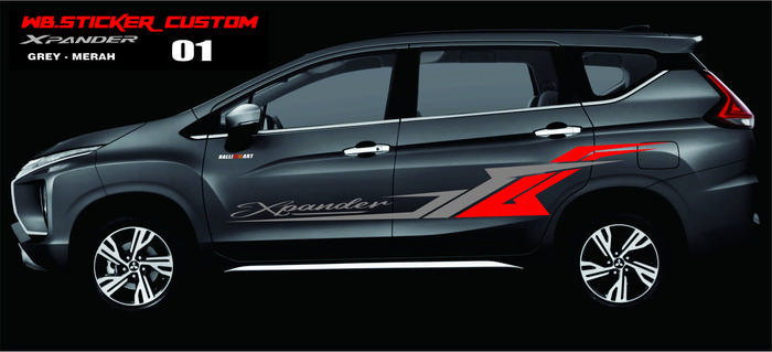 Gambar VARIASI STICKER BODY SAMPING MOBIL XPANDER DECAL STICKER XPANDER - 01 dari WB sticker custom undefined Tokopedia