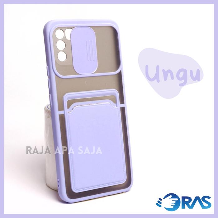 Gambar Casing INFINIX HOT 9 PLAY Soft Hard Case Dompet Kartu Card Slot Kesing - Ungu dari Raja Apa Saja 1 undefined Tokopedia