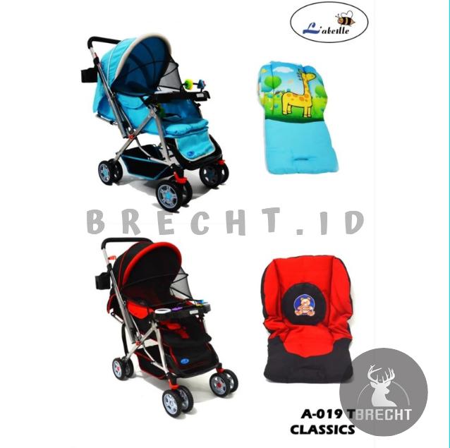 Gambar L'abeille Buggy & Strollers Classics A-019 T Kereta Dorong Bayi - Biru Muda dari BRECHT. undefined Tokopedia