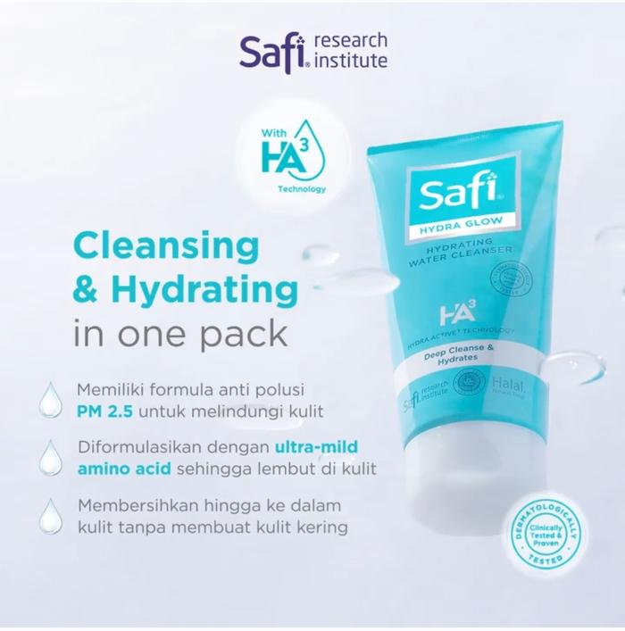 Gambar Safi Hydra Glow Hydrating Water Series Cleanser Bank Serum Mist - UB Cream 18,5gr dari Mega Beauty Fashindo undefined 2 Tokopedia