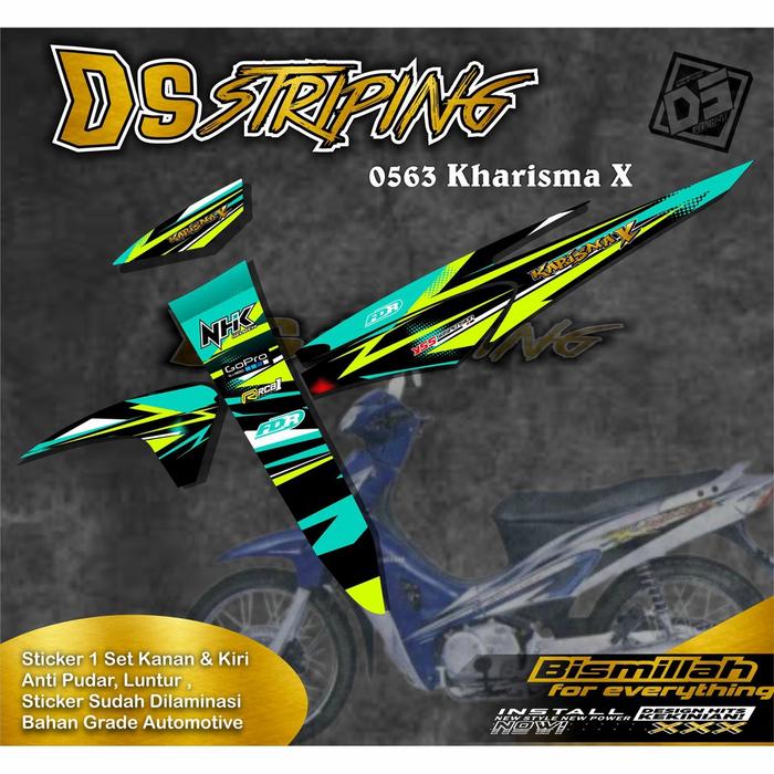 Gambar 0563 Stiker STriping List Kharisma/Karisma x Variasi Motor Motif - tosca dari cs striping_NEW undefined Tokopedia