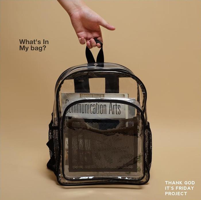 Gambar Tas Ransel Transparent Backpack - TGIF Project dari OK SALIS undefined Tokopedia