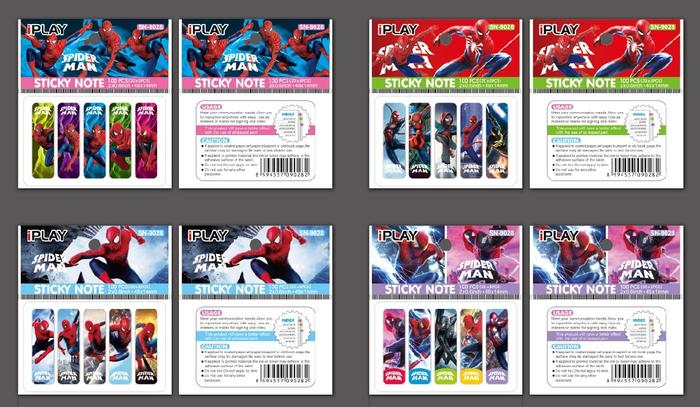 Gambar 1set 100pcs Stick notes fancy / sticky notes / pembatas buku - spiderman dari Shar stationery undefined Tokopedia