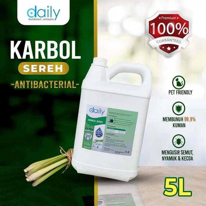 Gambar Karbol Sereh Pembersih Lantai Daily Karbol Wangi Sereh Konsentrat 5L dari New Normal Store_NEW undefined Tokopedia