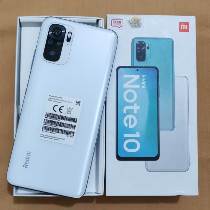 Gambar Xiaomi Redmi Note 10 4/64GB Second - pebble white dari eko star cell undefined Tokopedia