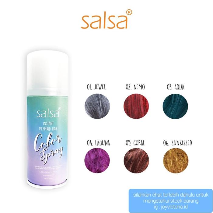 Gambar SALSA HAIR COLOR SPRAY PEWARNA RAMBUT SPREY STYLING PERAWATAN 80ML - CORAL dari Joy Victoria Panjer Pakerisan undefined Tokopedia