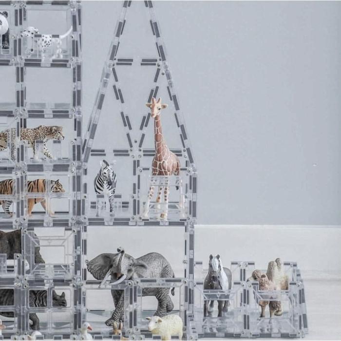 Gambar MNTL Magnetic Tiles 120 pcs Pastel Transparan Mainan Connetix Anak - Transparan dari OPI FOR YOU undefined Tokopedia