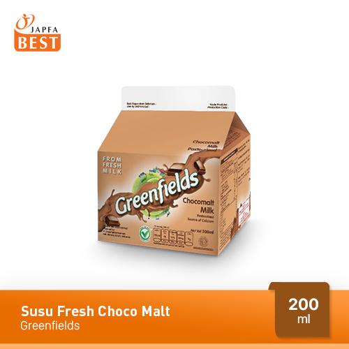 Promo Harga GREENFIELDS Fresh Milk Choco Malt 200 ml - Tokopedia